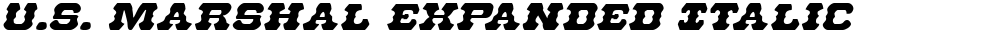 U.S. Marshal Expanded Italic