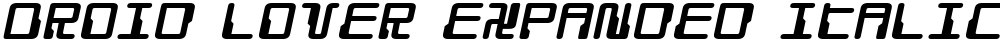 Droid Lover Expanded Italic
