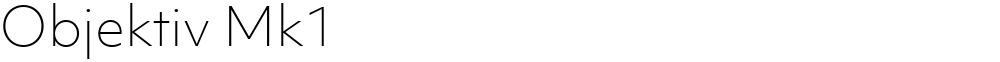 Objektiv Mk1