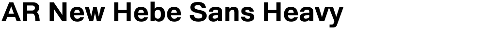 AR New Hebe Sans Heavy