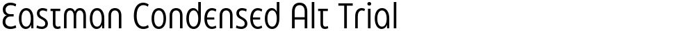 Eastman Condensed Alt Trial