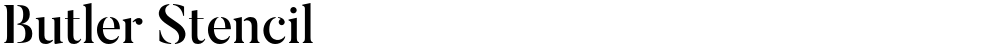 Butler Stencil