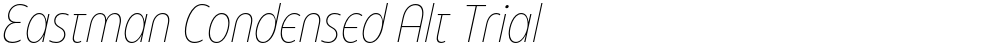 Eastman Condensed Alt Trial