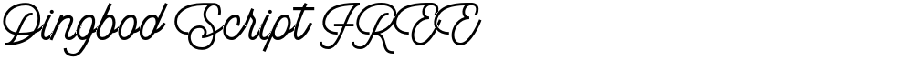 Dingbod Script FREE