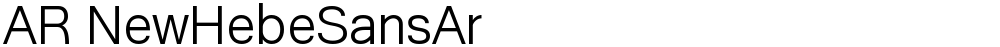 AR NewHebeSansAr