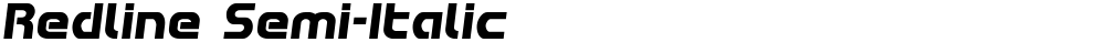 Redline Semi-Italic