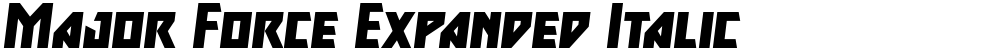 Major Force Expanded Italic